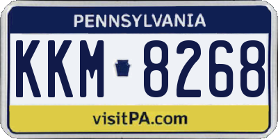 PA license plate KKM8268