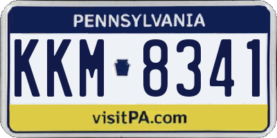 PA license plate KKM8341