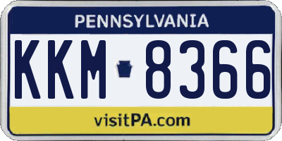 PA license plate KKM8366