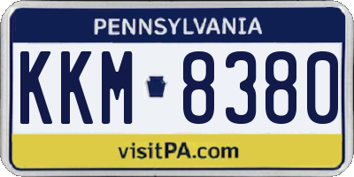 PA license plate KKM8380