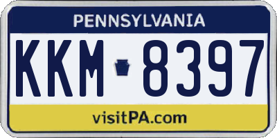 PA license plate KKM8397