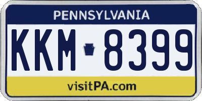 PA license plate KKM8399