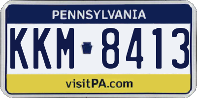 PA license plate KKM8413