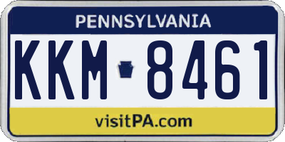 PA license plate KKM8461