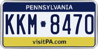 PA license plate KKM8470