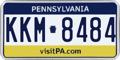 PA license plate KKM8484