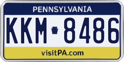 PA license plate KKM8486