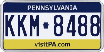 PA license plate KKM8488
