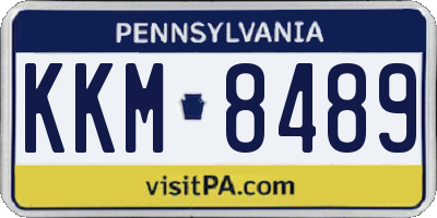 PA license plate KKM8489