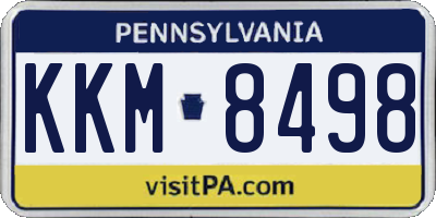 PA license plate KKM8498