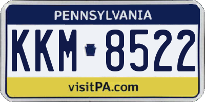 PA license plate KKM8522