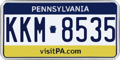 PA license plate KKM8535