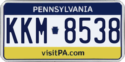 PA license plate KKM8538