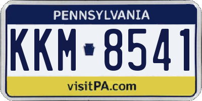 PA license plate KKM8541