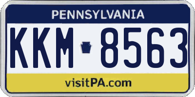 PA license plate KKM8563