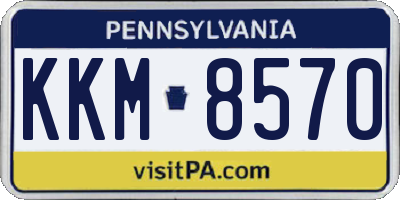 PA license plate KKM8570