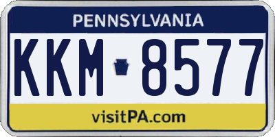 PA license plate KKM8577