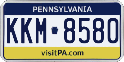 PA license plate KKM8580