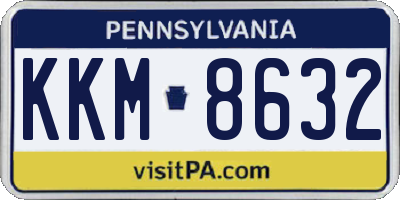 PA license plate KKM8632