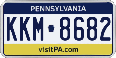 PA license plate KKM8682