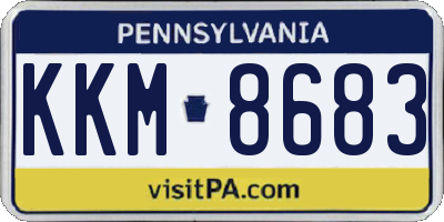 PA license plate KKM8683