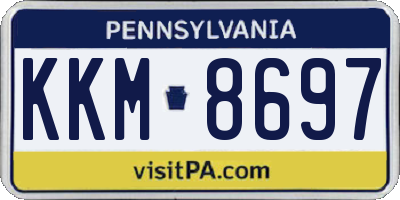 PA license plate KKM8697
