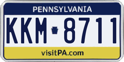 PA license plate KKM8711