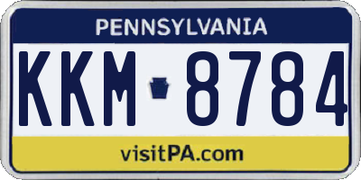 PA license plate KKM8784