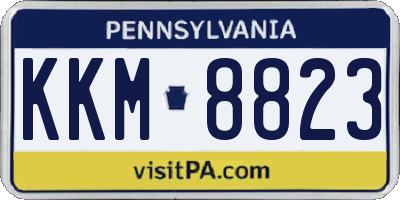 PA license plate KKM8823