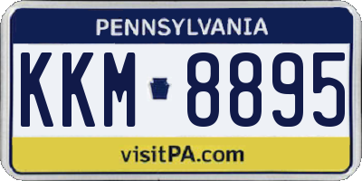 PA license plate KKM8895