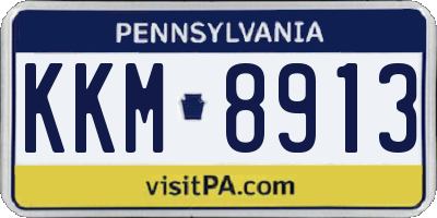 PA license plate KKM8913