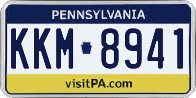 PA license plate KKM8941