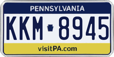 PA license plate KKM8945