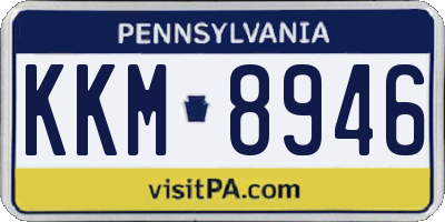 PA license plate KKM8946