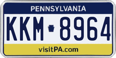 PA license plate KKM8964