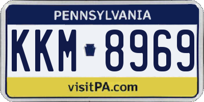 PA license plate KKM8969