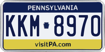 PA license plate KKM8970