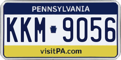 PA license plate KKM9056