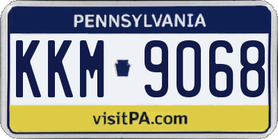 PA license plate KKM9068