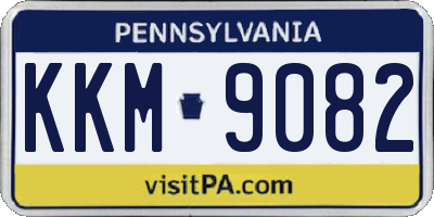 PA license plate KKM9082