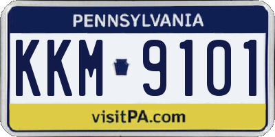 PA license plate KKM9101
