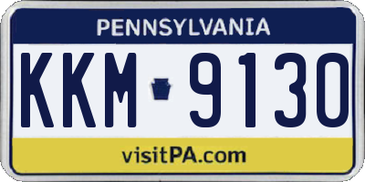 PA license plate KKM9130