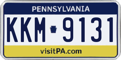 PA license plate KKM9131