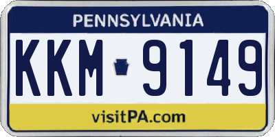 PA license plate KKM9149