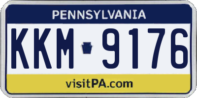 PA license plate KKM9176
