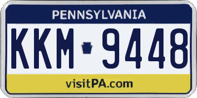 PA license plate KKM9448