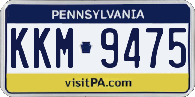 PA license plate KKM9475