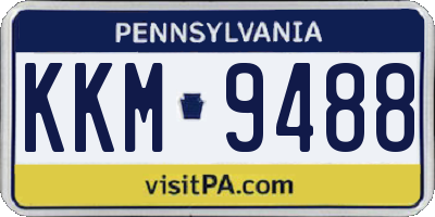 PA license plate KKM9488
