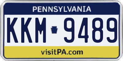 PA license plate KKM9489