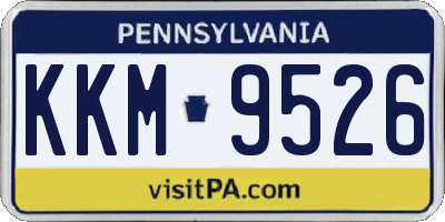 PA license plate KKM9526